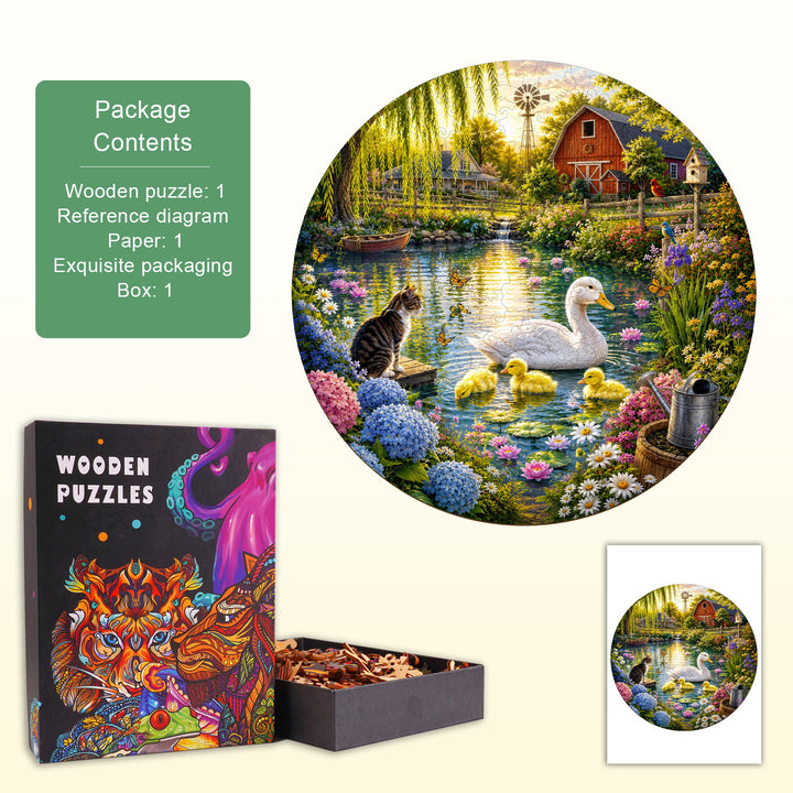 Willow Pond Dreams Wooden Jigsaw Puzzle