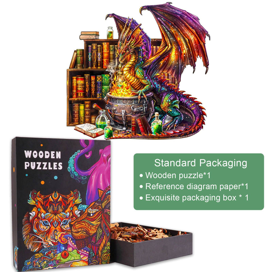 Dragon Magic Potion Wooden Jigsaw Puzzle