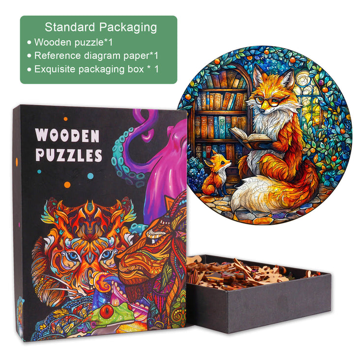 Mother Fox Storytime-1 Wooden Jigsaw Puzzle