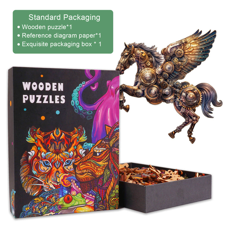 Mechanical Pegasus Wooden Jigsaw Puzzle