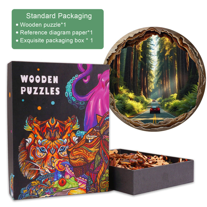 3D Redwood Forest Wooden Jigsaw Puzzle