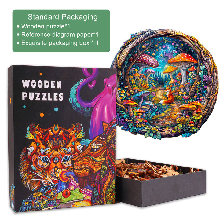 Puzzle en bois flamant rose 