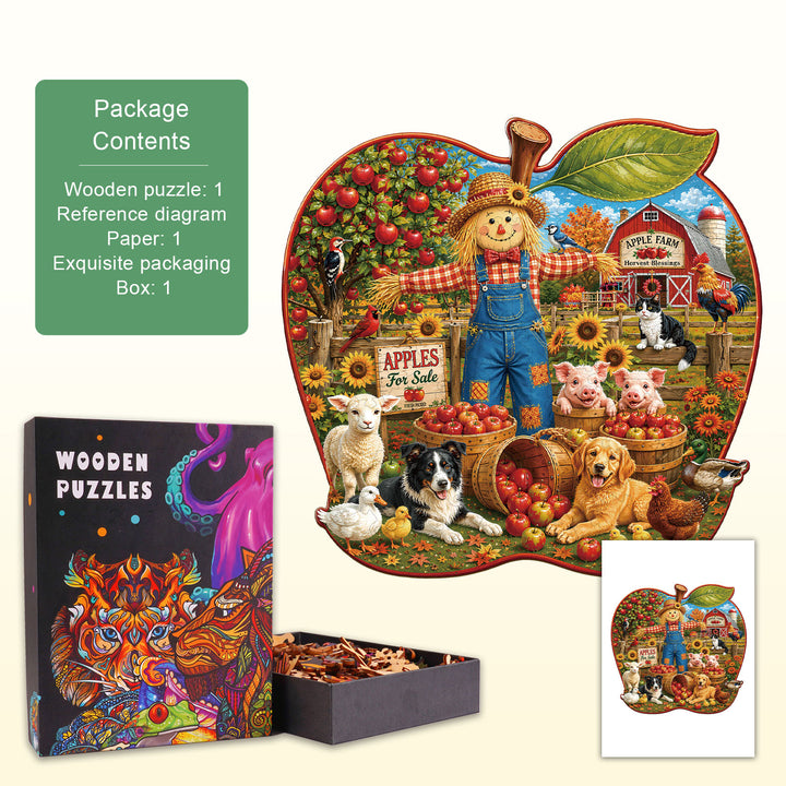 Apple Farm Wooden Jigsaw Puzzle