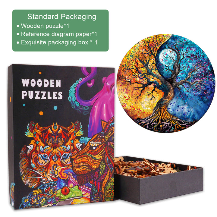 Puzzle en bois Arbre de vie Yin Yang 7