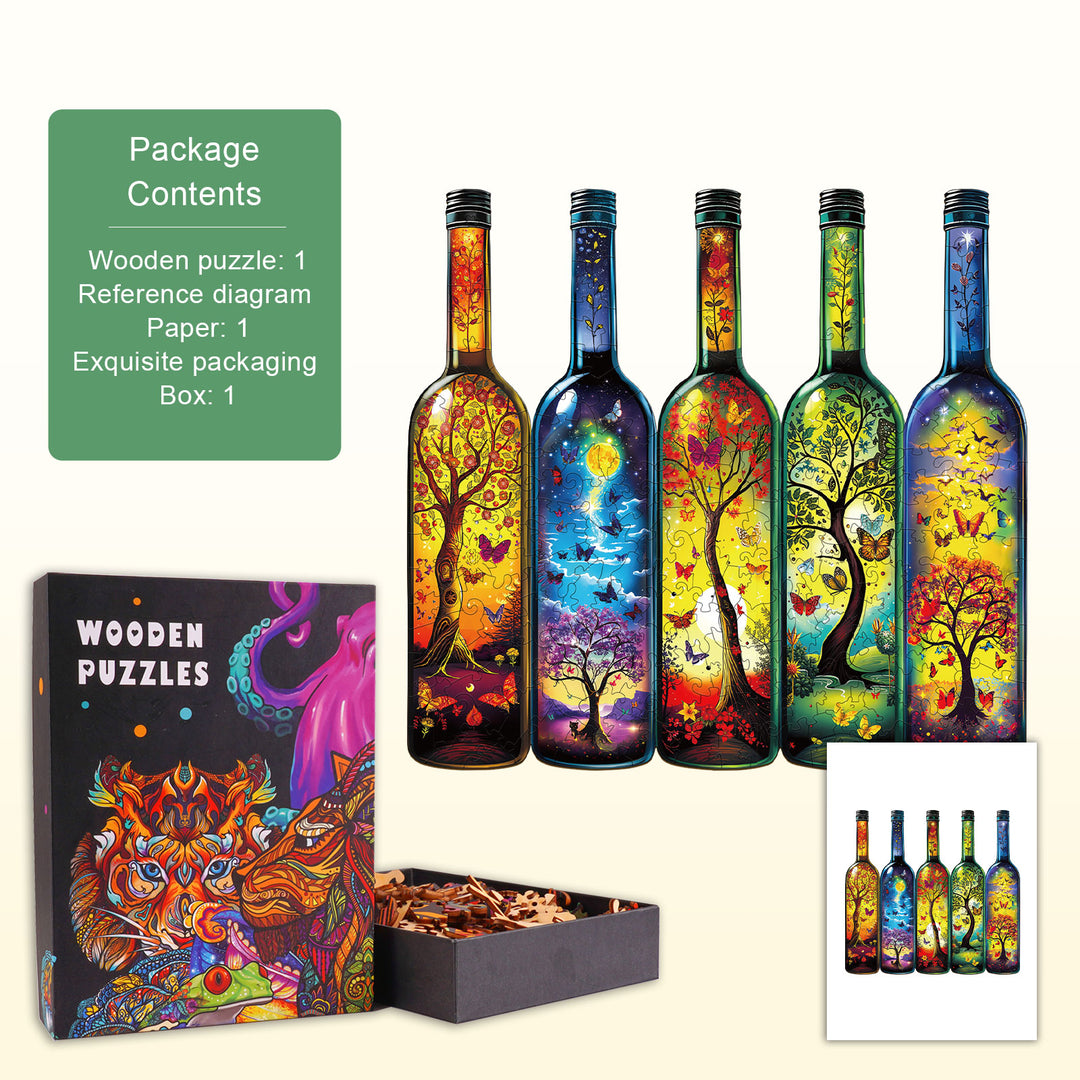 Bottle of Life Wooden Jigsaw Puzzle