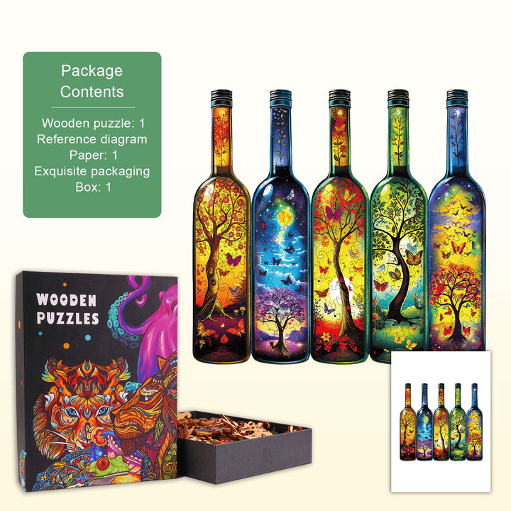 Bottle of Life Wooden Jigsaw Puzzle
