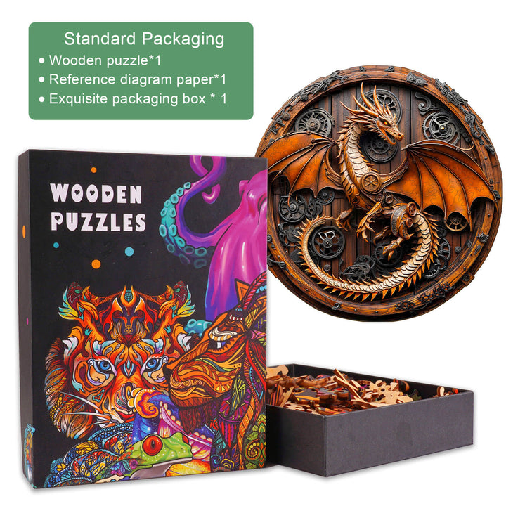 3D Mechanical Dragon-1 Wooden Jigsaw Puzzle