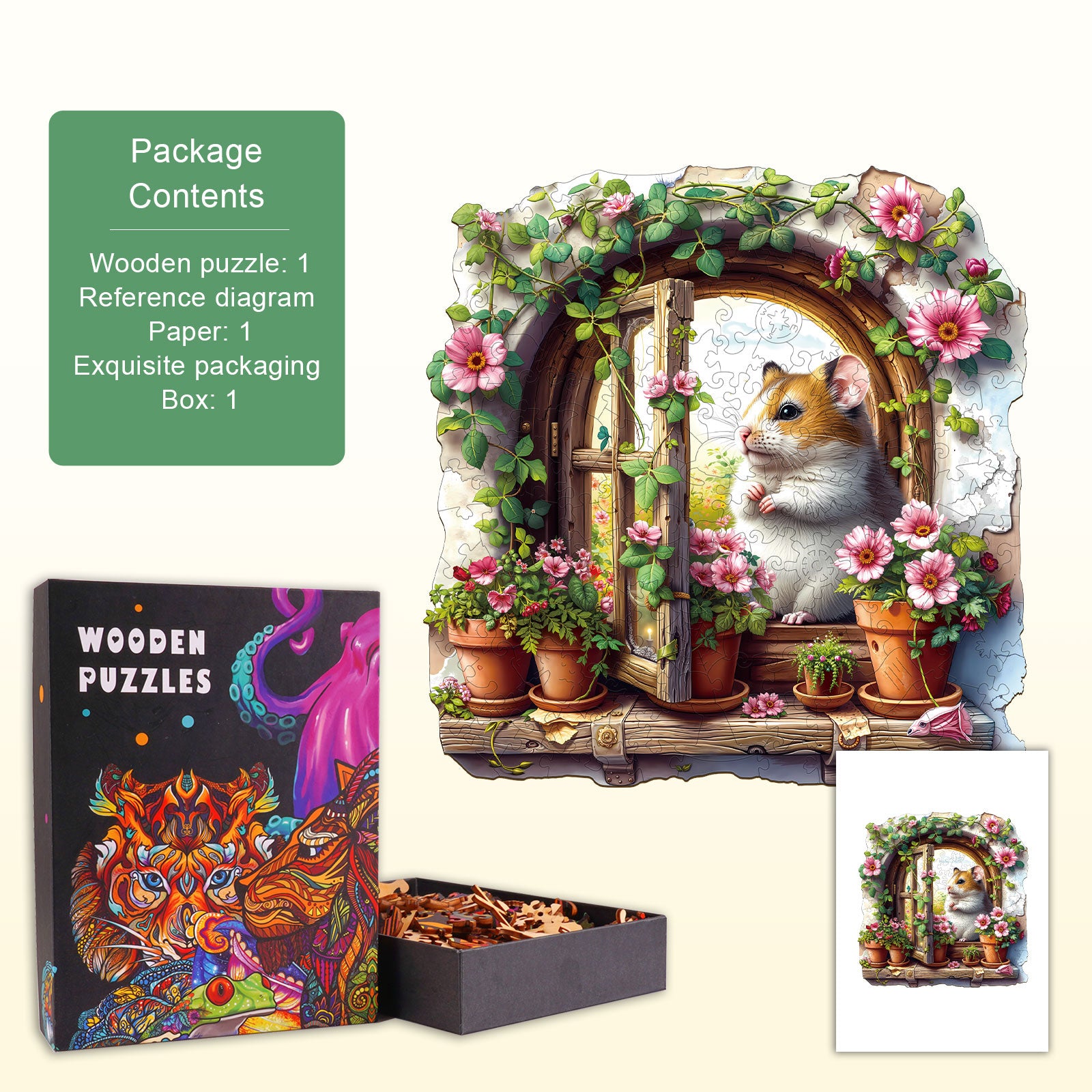 Spring Visitor Wooden Jigsaw Puzzle