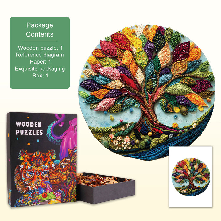 Fibrous life tree Wooden Jigsaw Puzzle