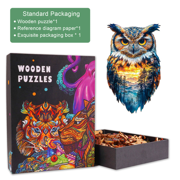 Forest Owl Wooden Jigsaw Puzzle