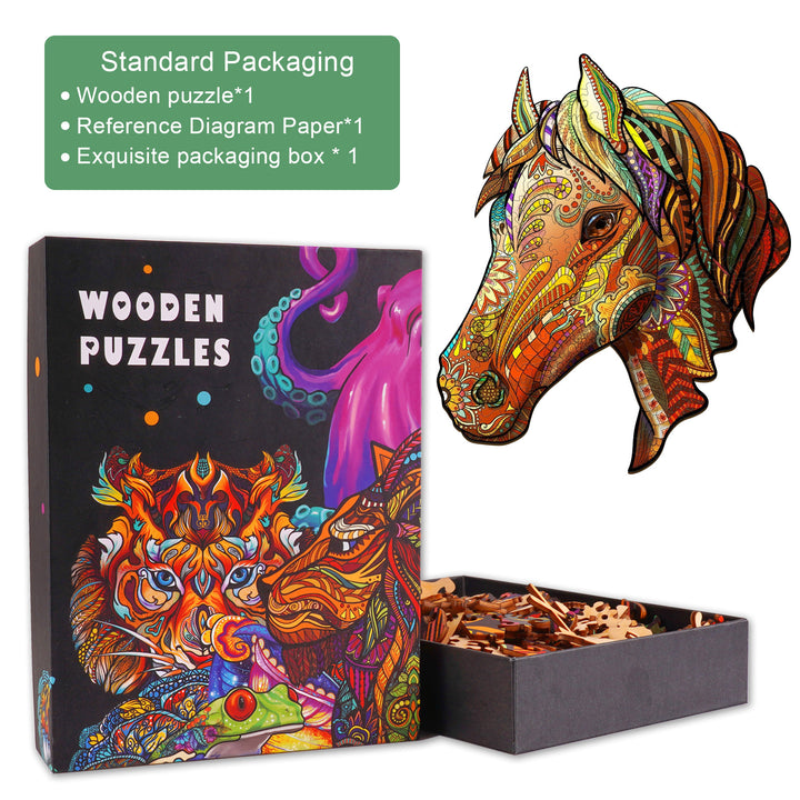 Fine horse Wooden Jigsaw Puzzle-Woodbests