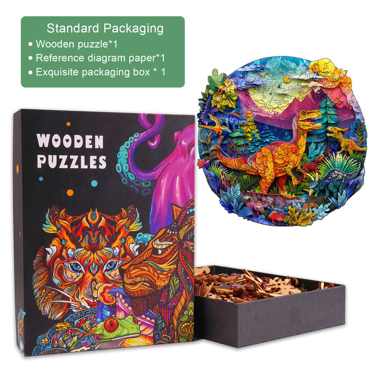 Puzzle en bois flamant rose 