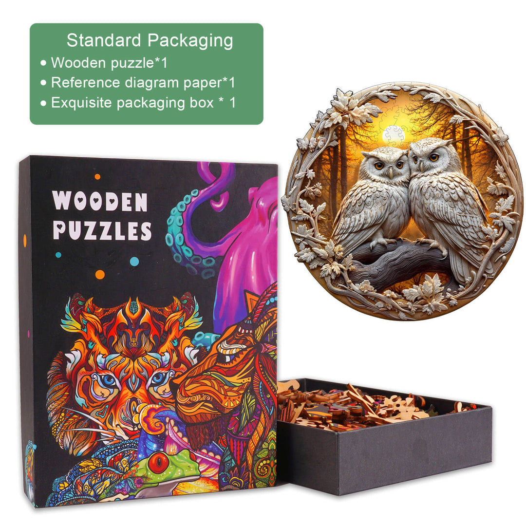 3D Owl-3 Wooden Jigsaw Puzzle