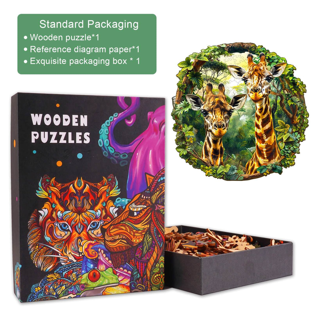 Giraffe-2 Wooden Jigsaw Puzzle