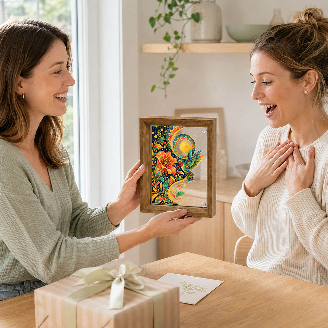 Double-Sided Acrylic Puzzle - Hummingbird Radiance