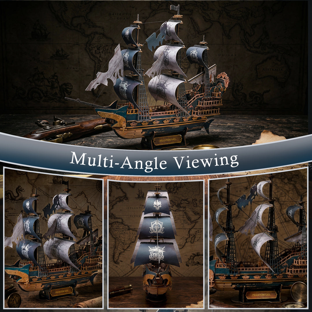 3D Wooden Mechanical Kit - Phantom Sail