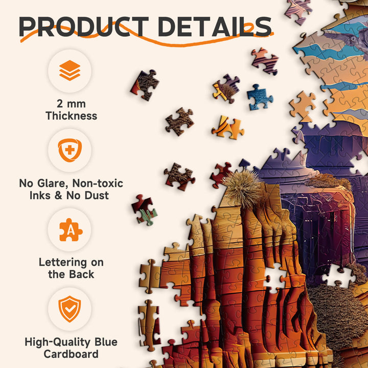 Canyon Sunset Layers 1000 Piece Puzzle