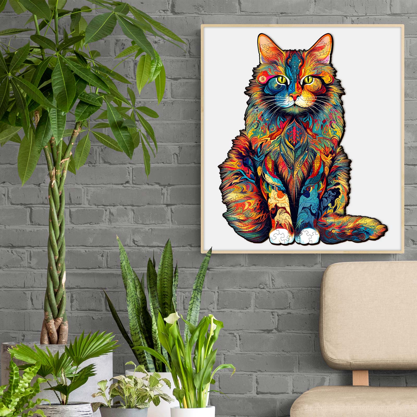Maine Coon Holzpuzzle