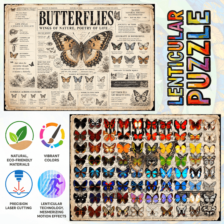 Butterfly Journa - Morphing Lenticular Puzzle