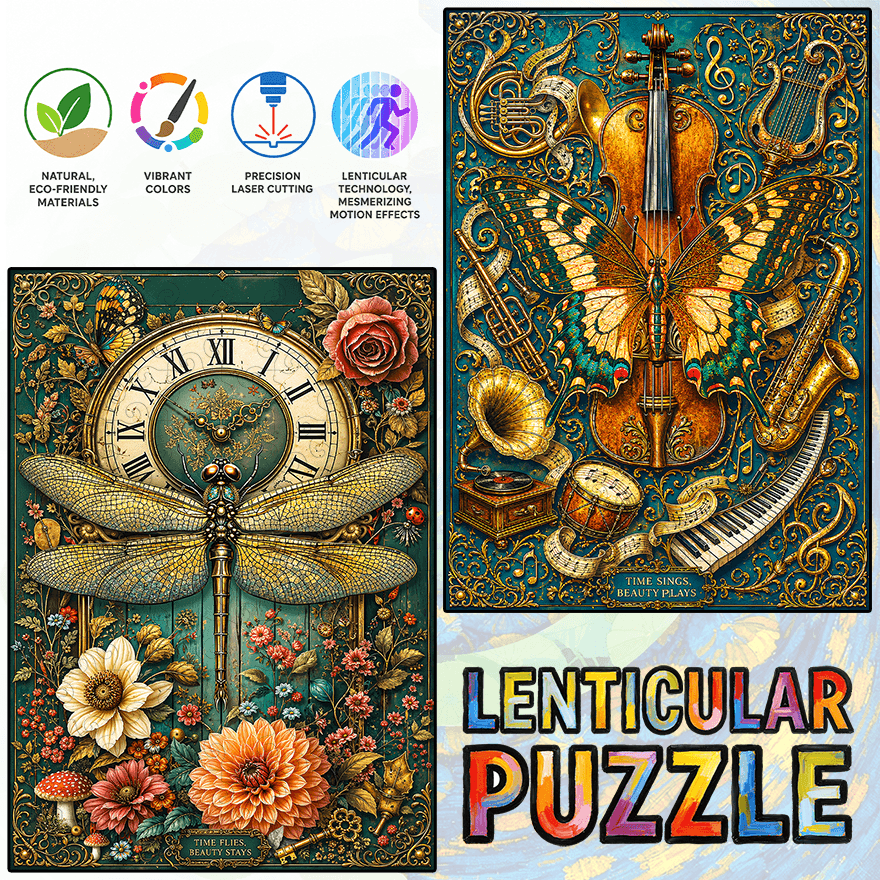 Insect Poetry - Morphing Lenticular Puzzle