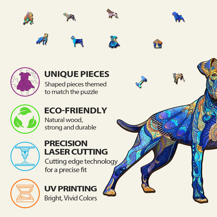 Pitbull Wooden Jigsaw Puzzle