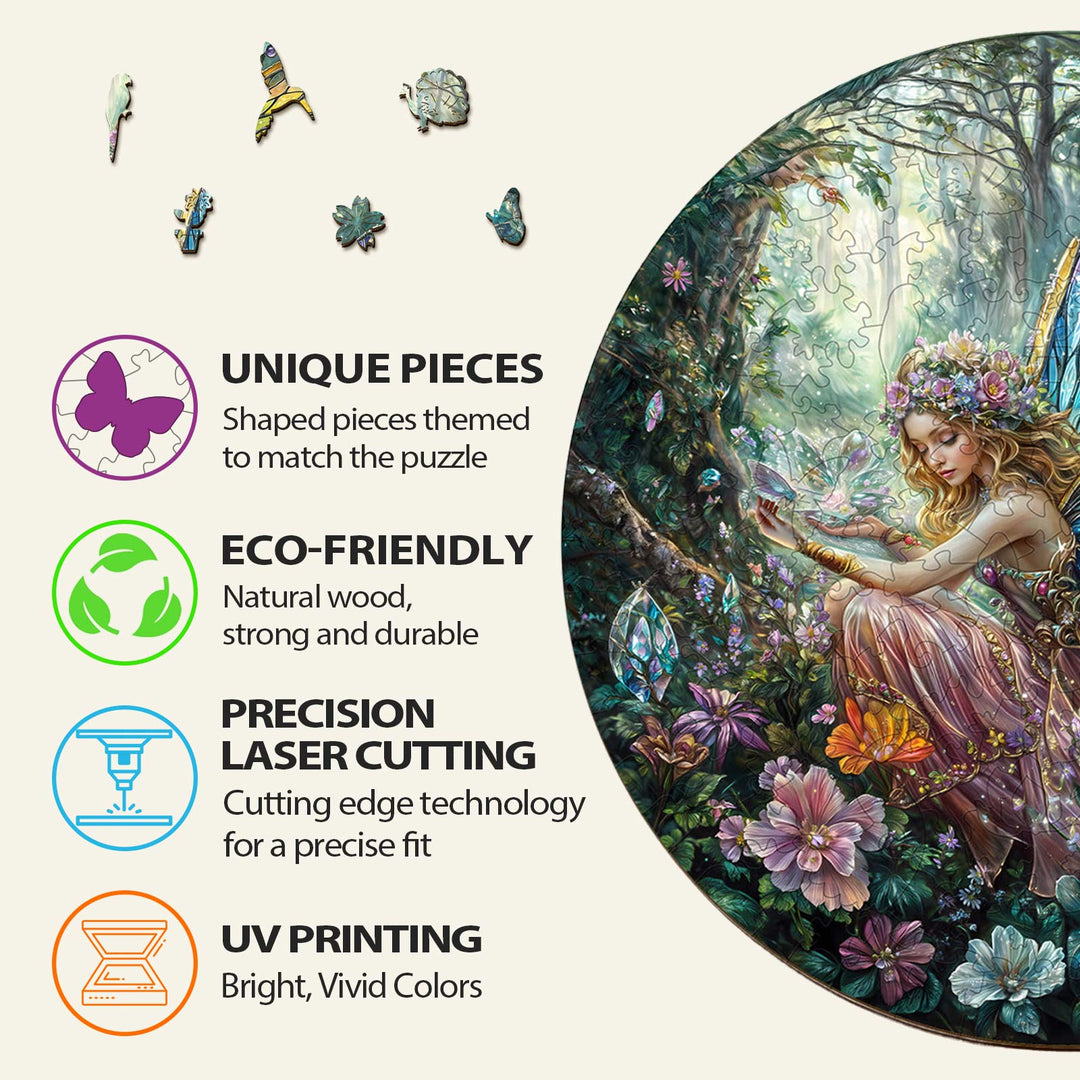 Magisches Feen Holzpuzzle