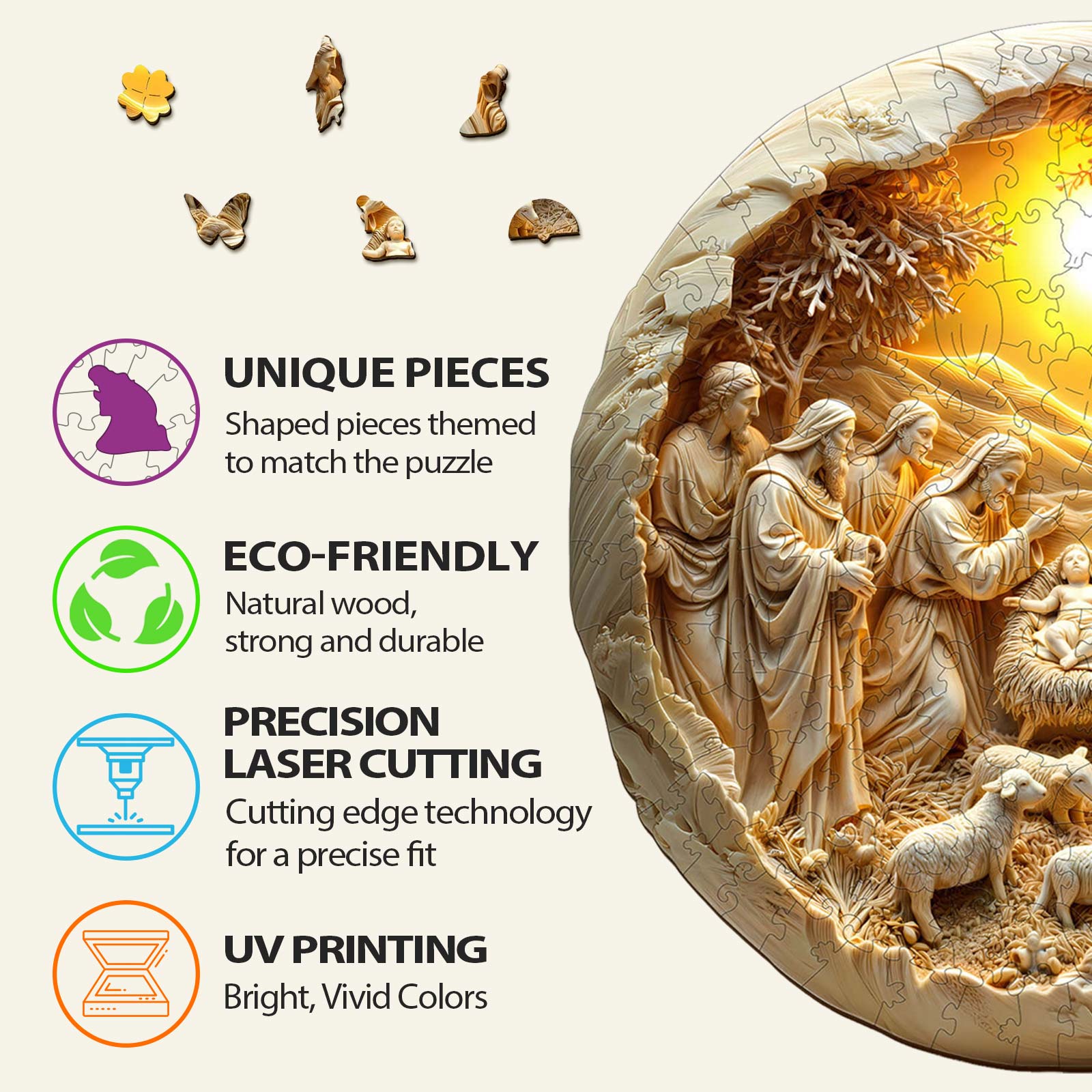 Rompecabezas de madera del Salvador