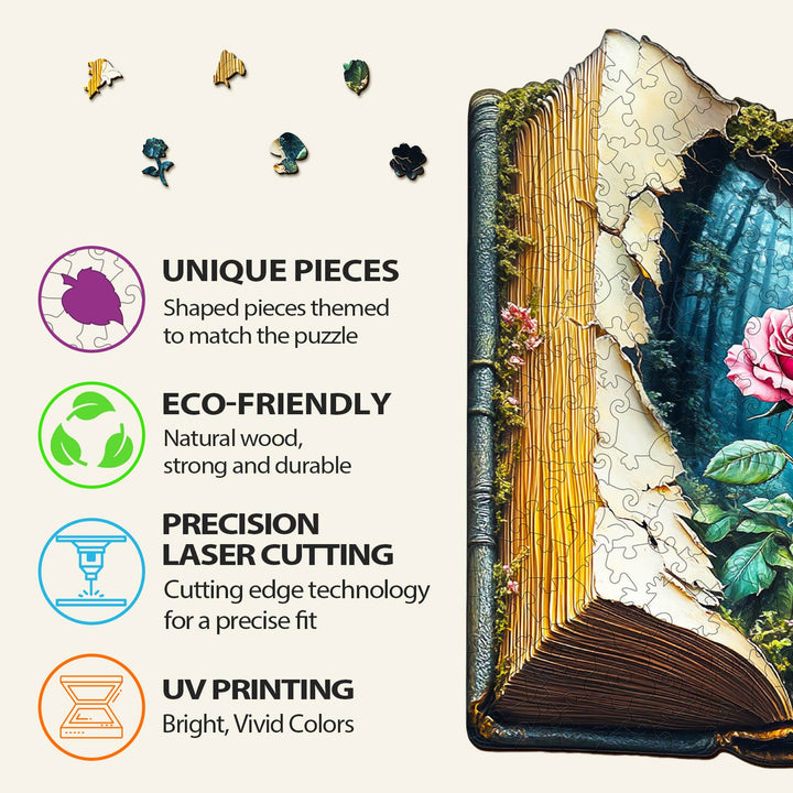 Blühende Geschichte Holzpuzzle