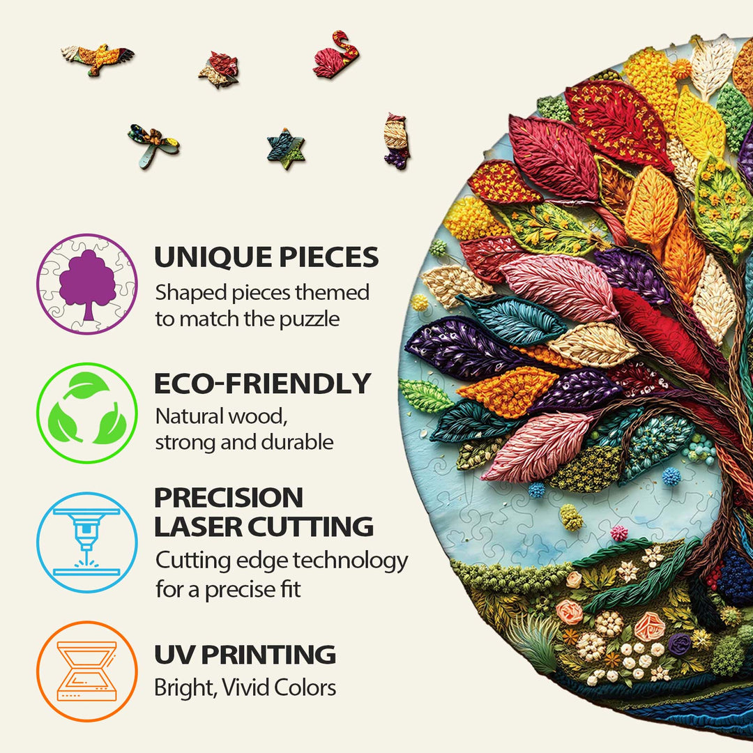 Fibrous Life Tree Wooden Jigsaw Puzzle