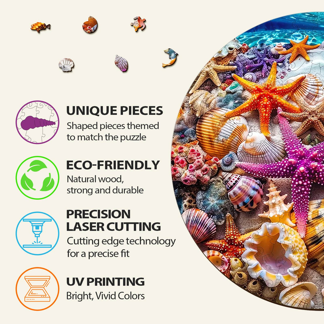 Puzzle en bois étoile de mer