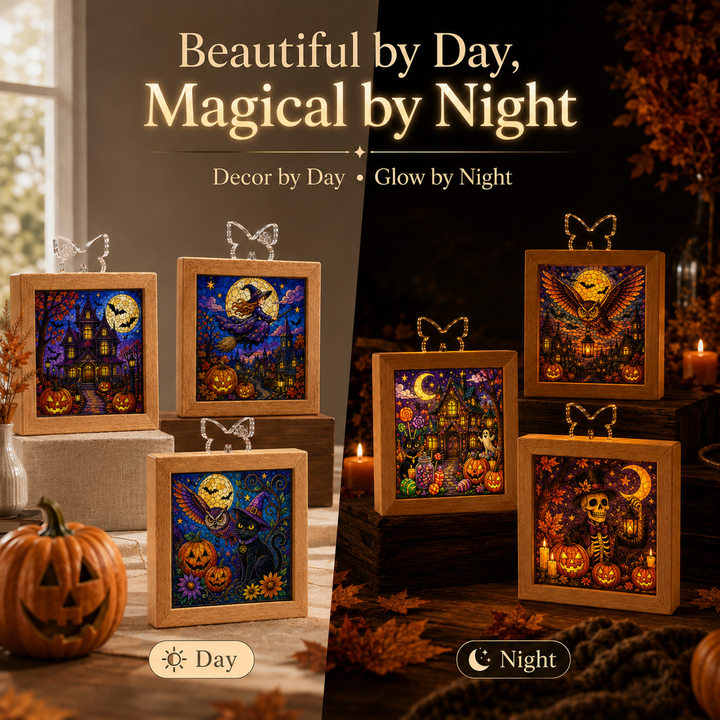 Acrylic Puzzle Night Light - The Halloween Crow