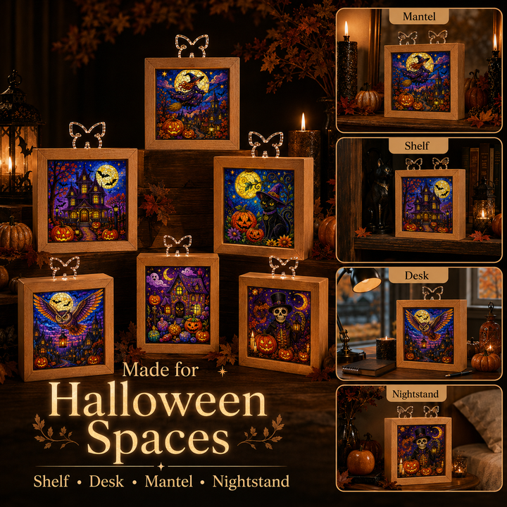Acrylic Puzzle Night Light - The Halloween Crow