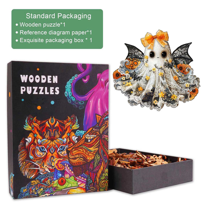 Little Miss Ghost Wooden Jigsaw Puzzle