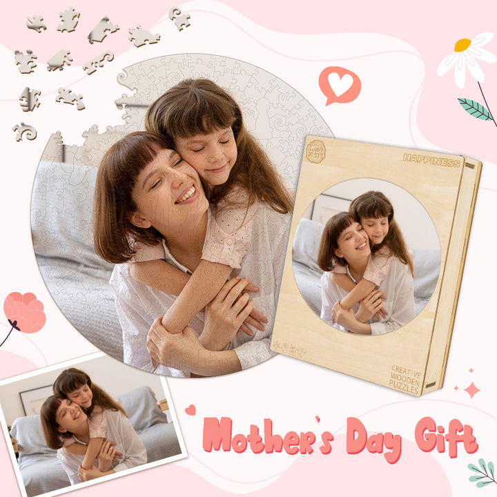 Personalized Photo Wooden Puzzle Love Mother's Day Memorial Memory Gift
