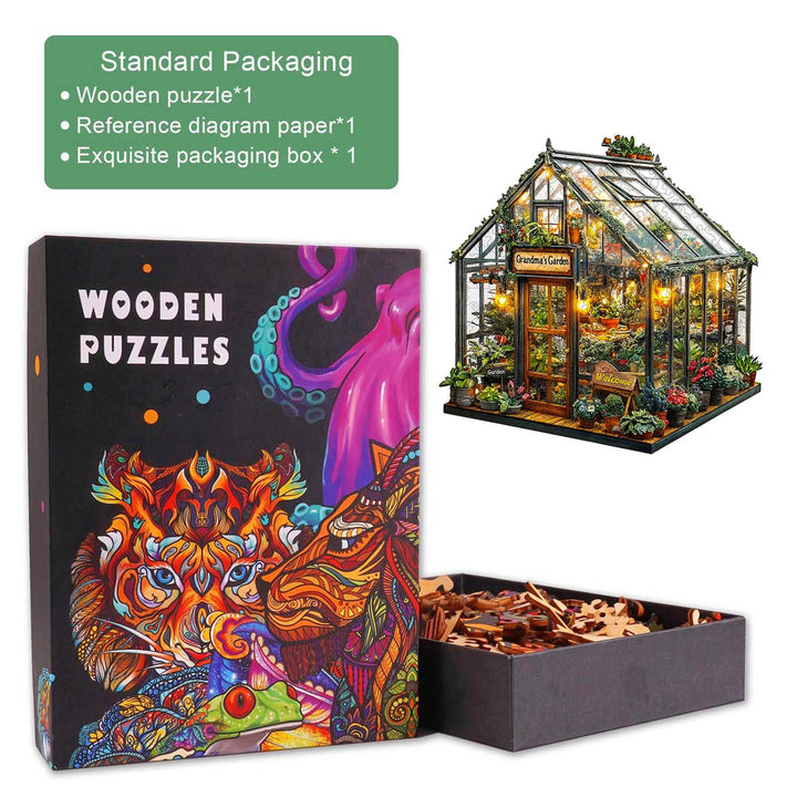 Grandma's Garden Wooden Jigsaw Puzzle