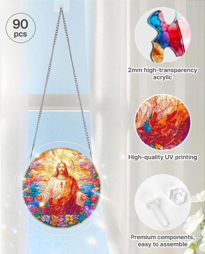 Acrylic Jigsaw Puzzle Suncatcher - Holy Light of Jesus