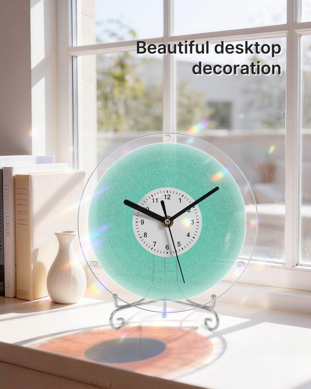 Kit DIY Horloge Puzzle Acrylique - Vert Frais