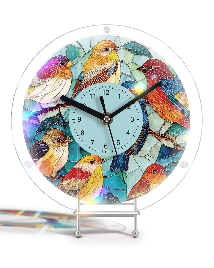 DIY Acrylic Puzzle Clock Kit - Birds in Harmony