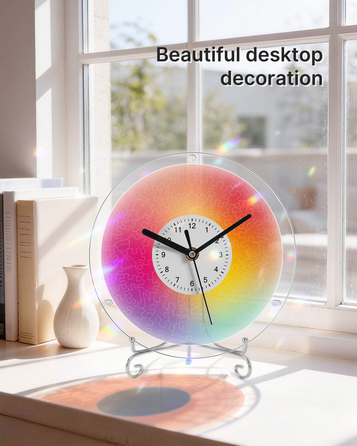 Kit DIY Horloge Puzzle Acrylique - Flou Chromatique