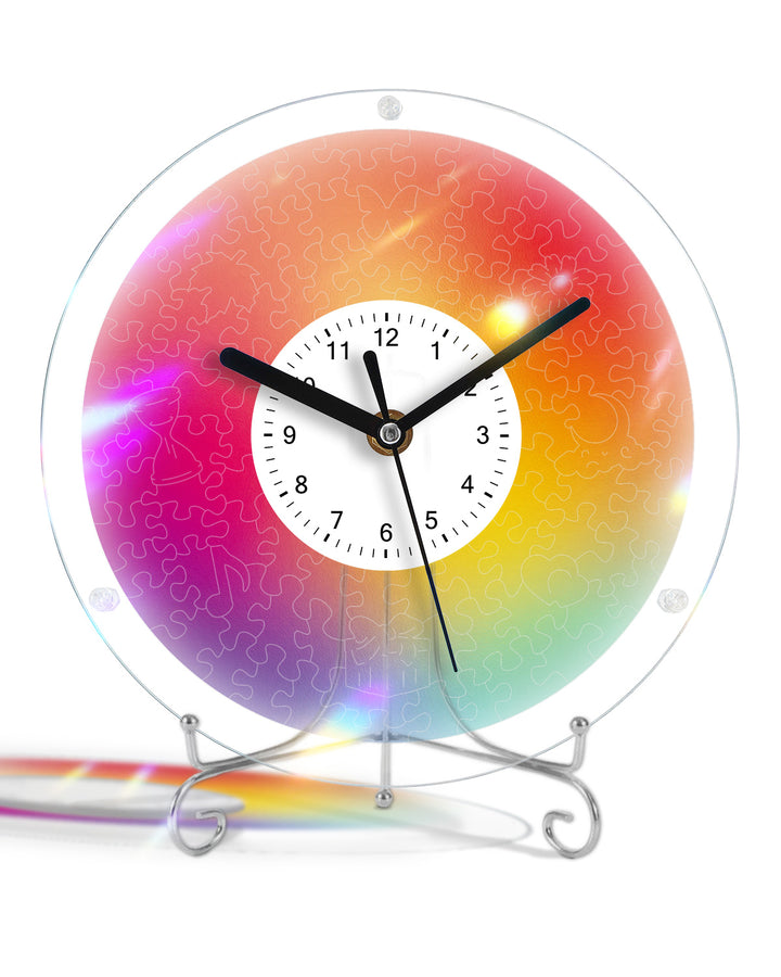 Kit DIY Horloge Puzzle Acrylique - Flou Chromatique