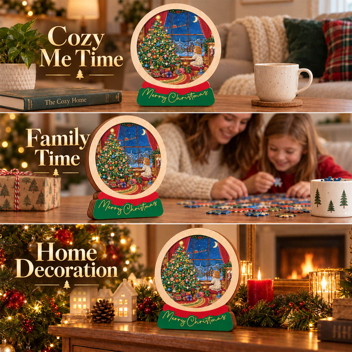 Magnetic Frame Wooden Puzzle - Christmas Wishes