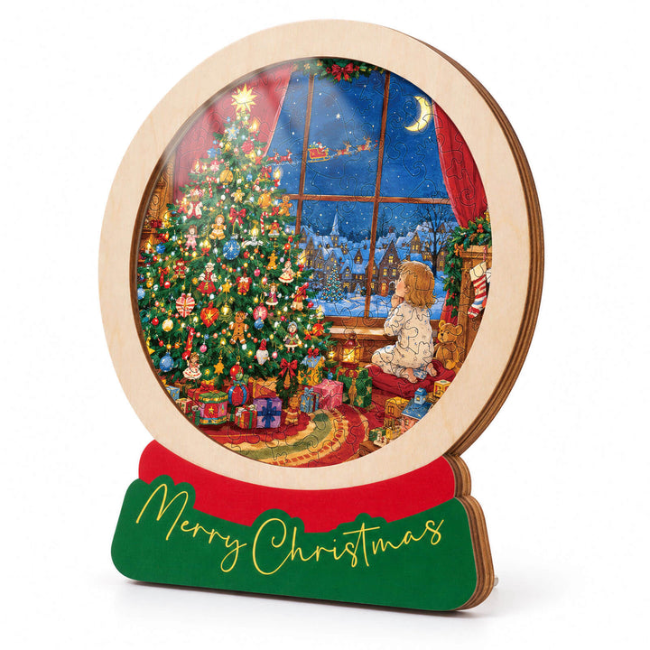 Magnetic Frame Wooden Puzzle - Christmas Wishes
