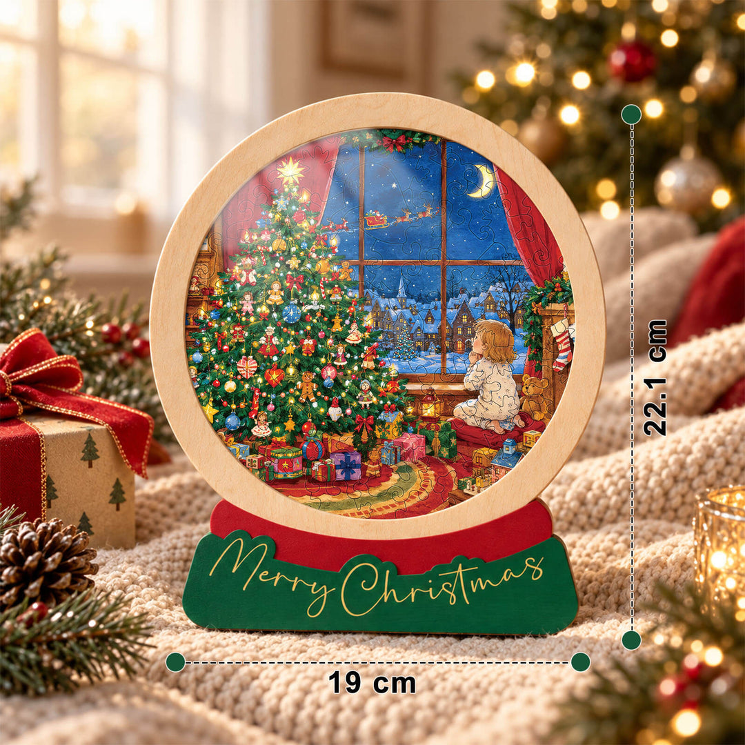 Magnetic Frame Wooden Puzzle - Christmas Wishes