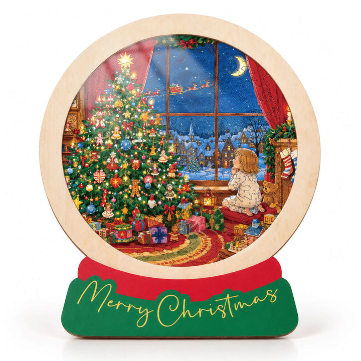 Magnetic Frame Wooden Puzzle - Christmas Wishes