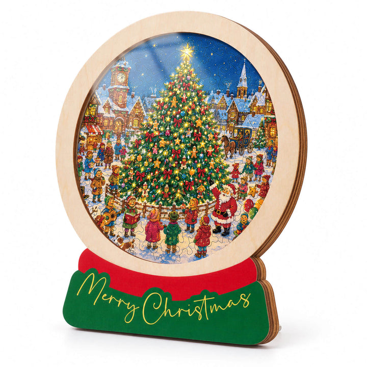 Magnetic Frame Wooden Puzzle - Village Celebration