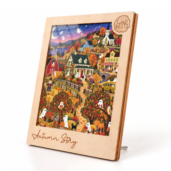 Magnetic Frame Wooden Puzzle - Autumn Story