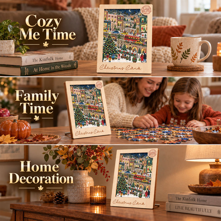 Magnetic Frame Wooden Puzzle - Christmas Corner