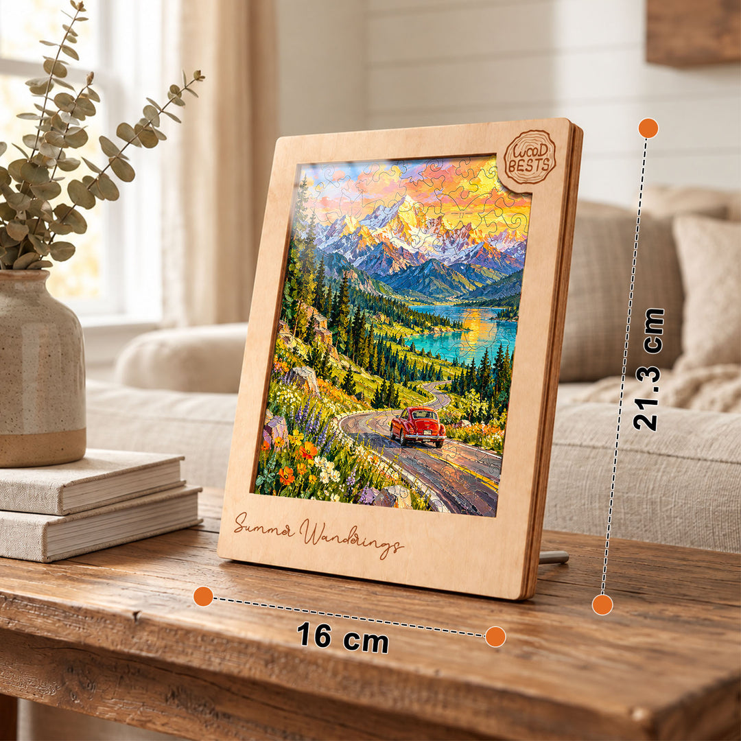 Magnetic Frame Wooden Puzzle - Summer Wanderings