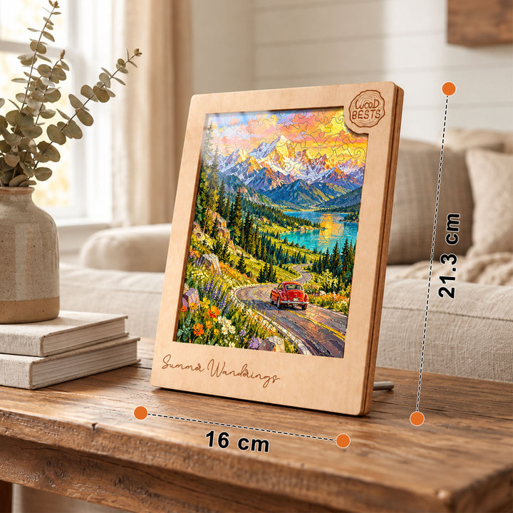 Magnetic Frame Wooden Puzzle - Summer Wanderings