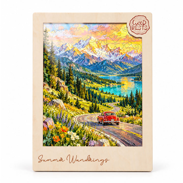 Magnetic Frame Wooden Puzzle - Summer Wanderings